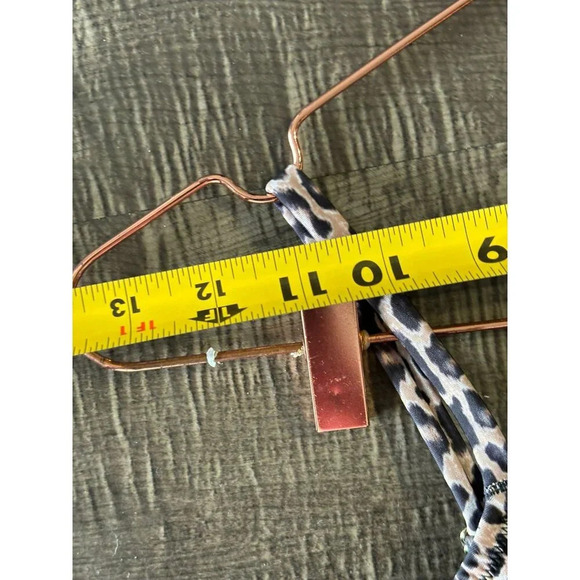 H&M Womens Leopard Shaping One Piece Swimsuit Bathingsuit Swimwear Brown Sz XL - Picture 5 of 8